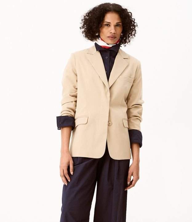 Blazer Sastre con Cinturón Largo en PU 1