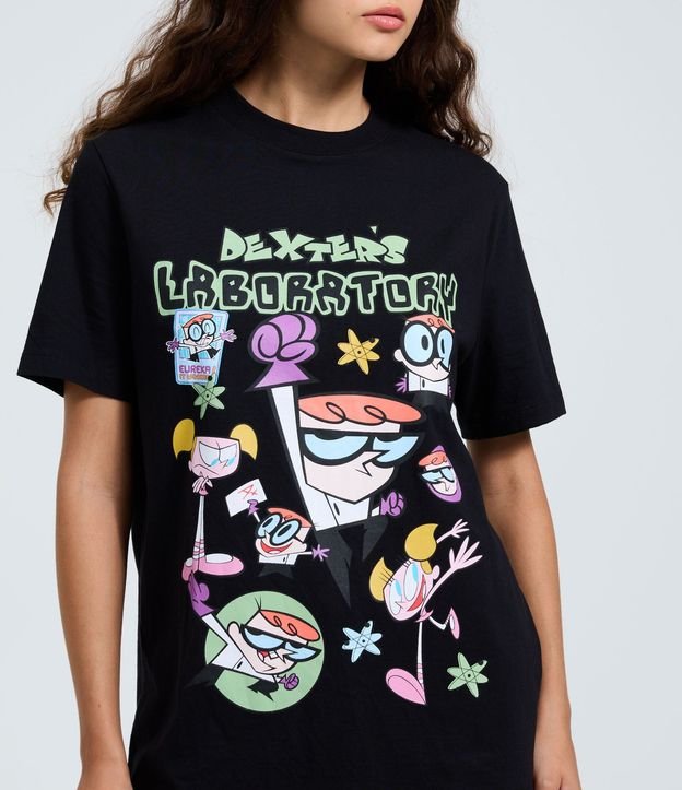 Remera en Algodón con Estampado Laboratório de Dexter 3