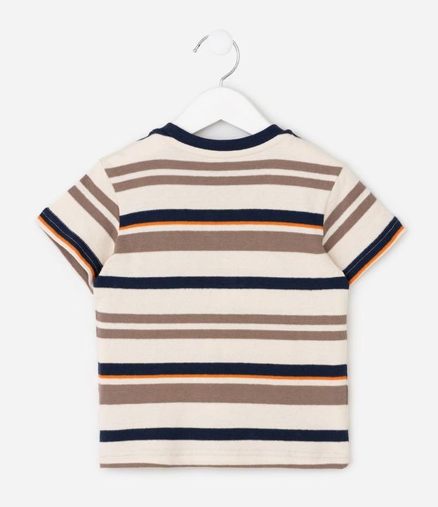 Remera Comfort Infantil Rayada con Pach Aplicado – Talle 1 a 6 años 3