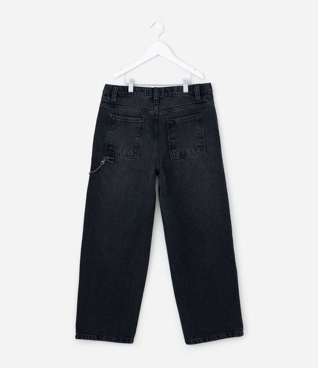 Pantalón Infantil Super Baggy en Jeans con Cadena – Talle 5 a 14 años 3