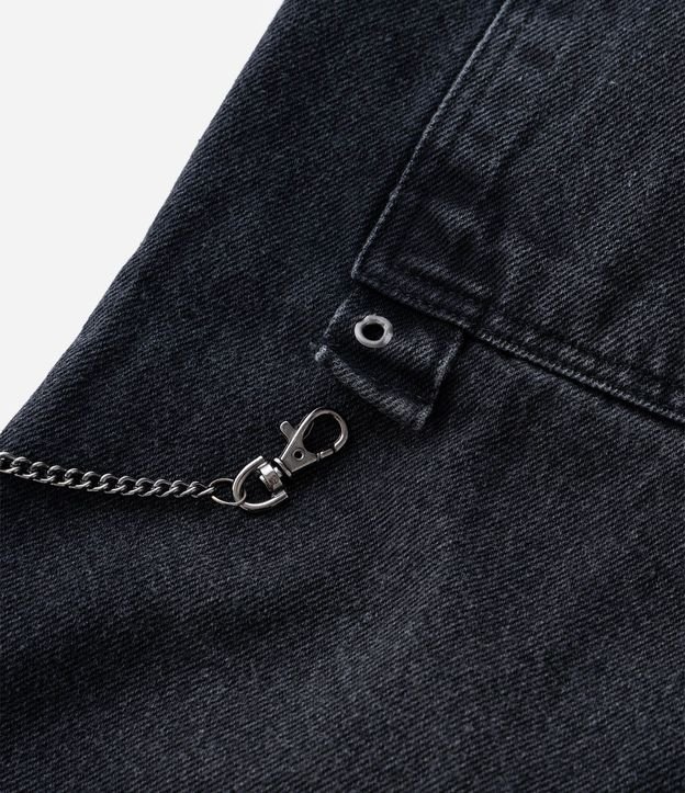 Pantalón Infantil Super Baggy en Jeans con Cadena – Talle 5 a 14 años 5