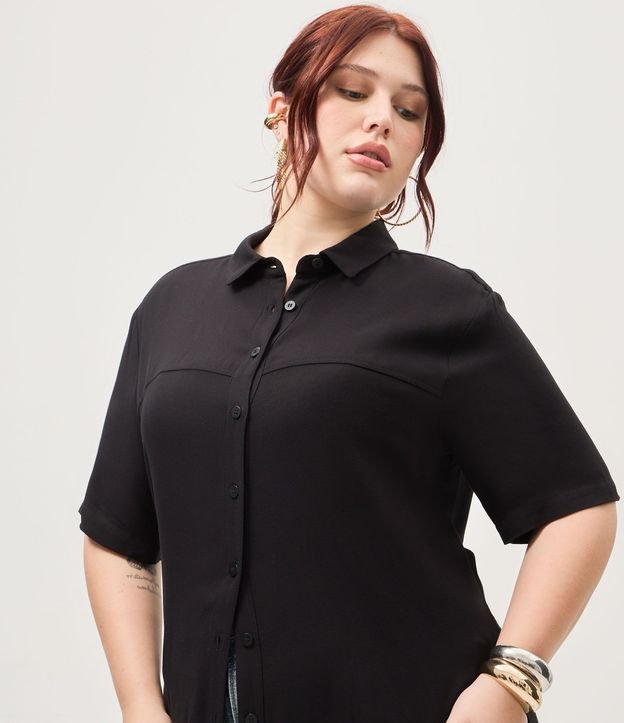 Vestido Chemise Midi Viscosa Curve & Plus Size 8
