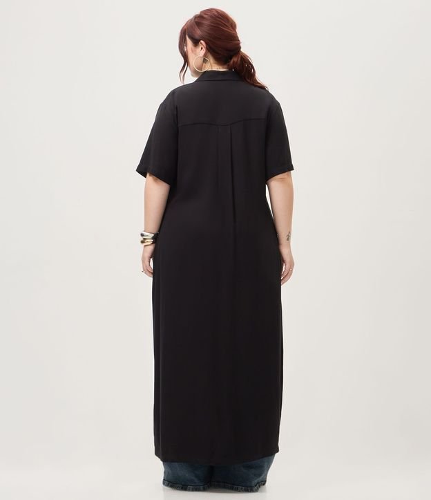 Vestido Chemise Midi Viscosa Curve & Plus Size 9