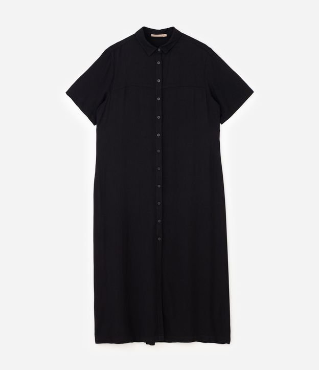 Vestido Chemise Midi Viscosa Curve & Plus Size 10