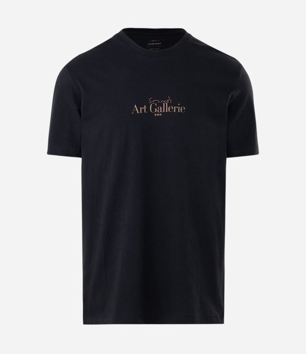 Remera Manga Corta en Algodón con Lettering Art Gallerie 4