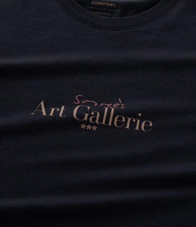 Remera Manga Corta en Algodón con Lettering Art Gallerie 7