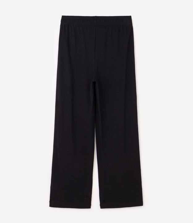 Pantalón de Pijama en Algodón Suedine con Detalle Pintuck 5