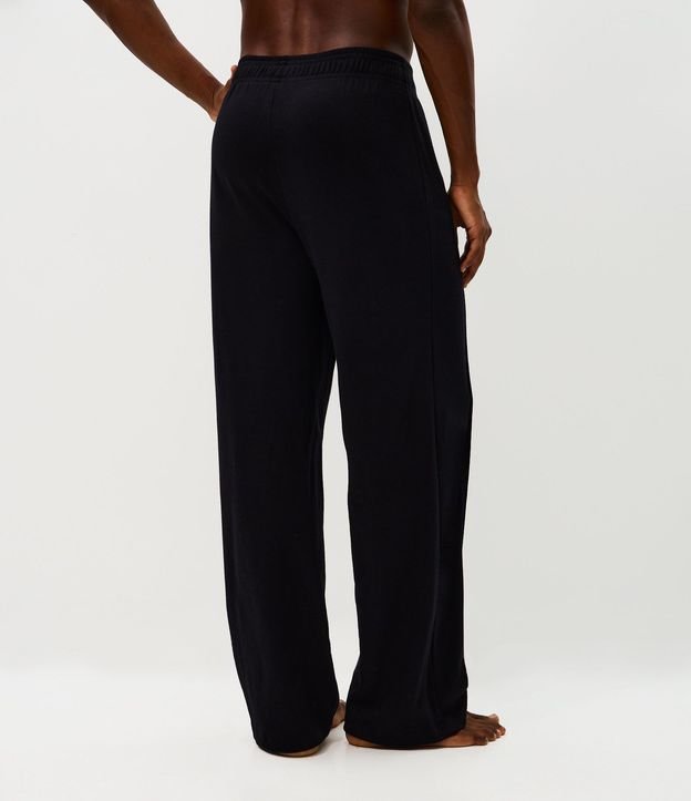 Pantalón de Pijama en Algodón Suedine con Detalle Pintuck 3