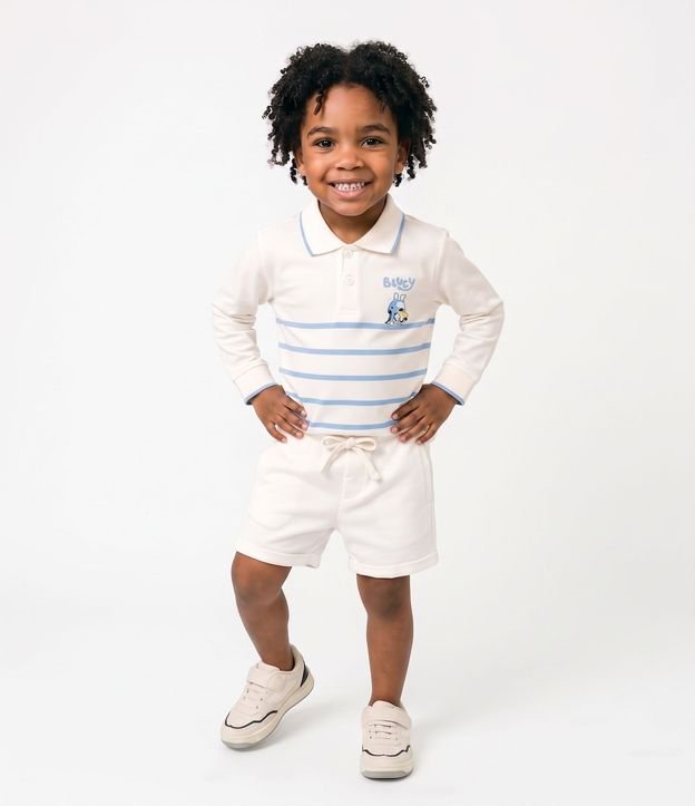Polo Infantil Rayada con Estampado Bluey – Talle 2 a 6 años 1