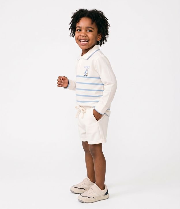Polo Infantil Rayada con Estampado Bluey – Talle 2 a 6 años 2