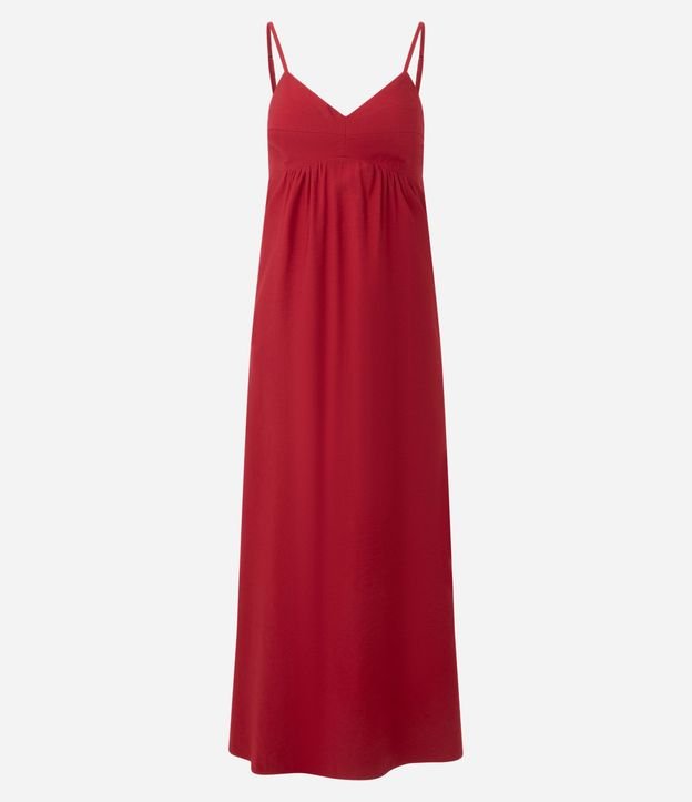 Vestido Midi Evasê en Viscosa con Escote Corazón 7