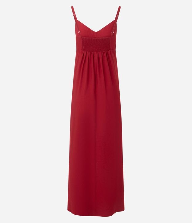 Vestido Midi Evasê en Viscosa con Escote Corazón 8