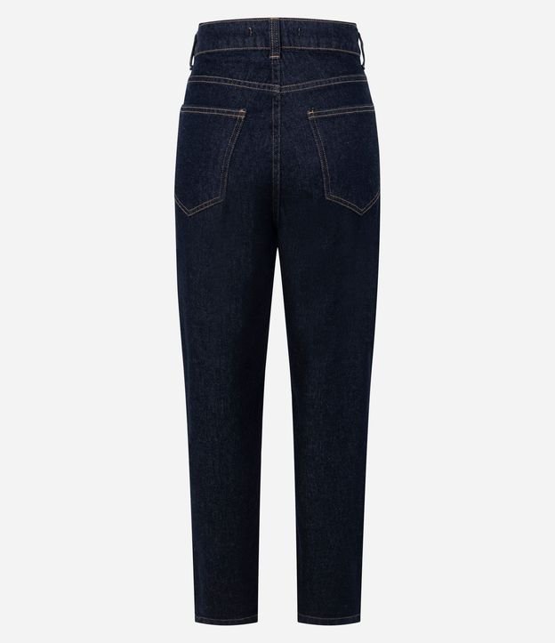Pantalón de Jean Mom con Remaches y Cintura Alta 7