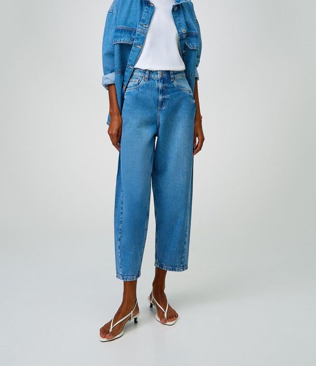 Pantalón Carrot en Jeans con Cintura Alta 2