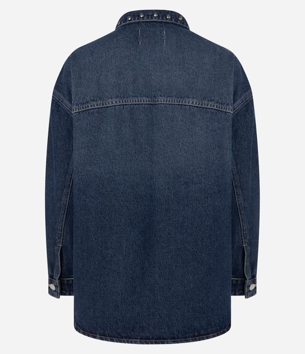 Camisa Jeans Overshirt con Tachuelas 9