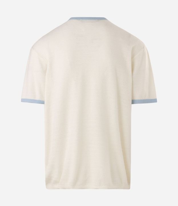 Remera Manga Corta con Rib Contrastante 5
