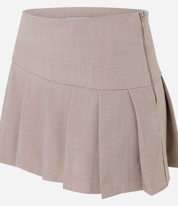 Short Pollera Sastre Plegado con Bajo Asimétrico 2