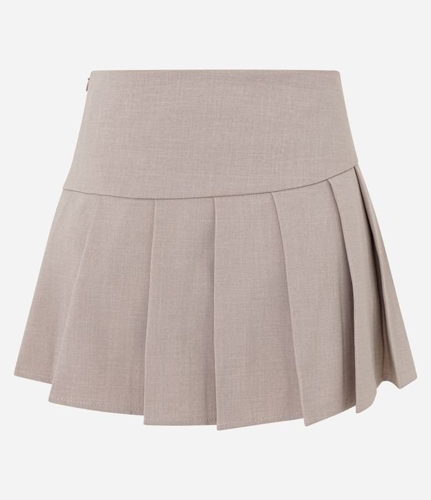Short Pollera Sastre Plegado con Bajo Asimétrico 3