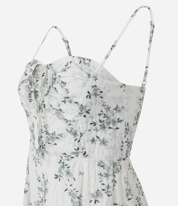 Vestido Floral Liberty Texturizado con Lazo 6