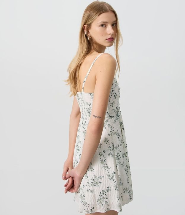 Vestido Floral Liberty Texturizado con Lazo 4