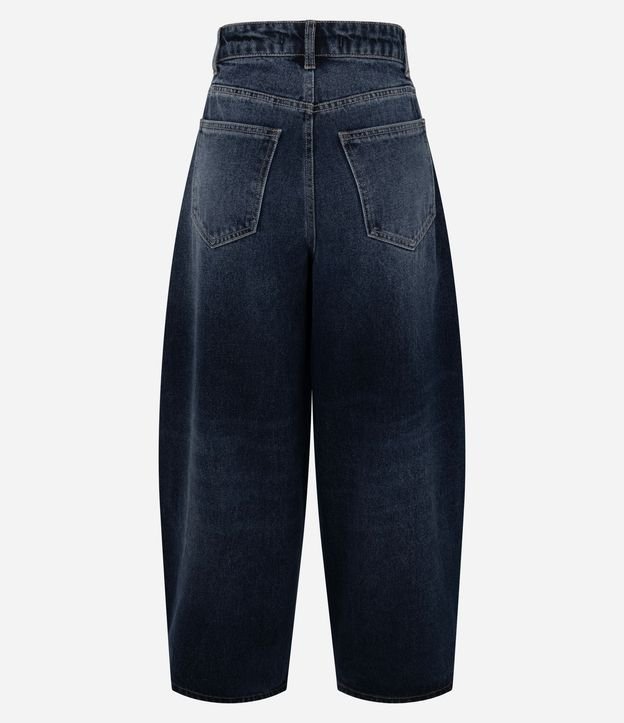Pantalón Barrel en Jeans con Recorte Lateral 6