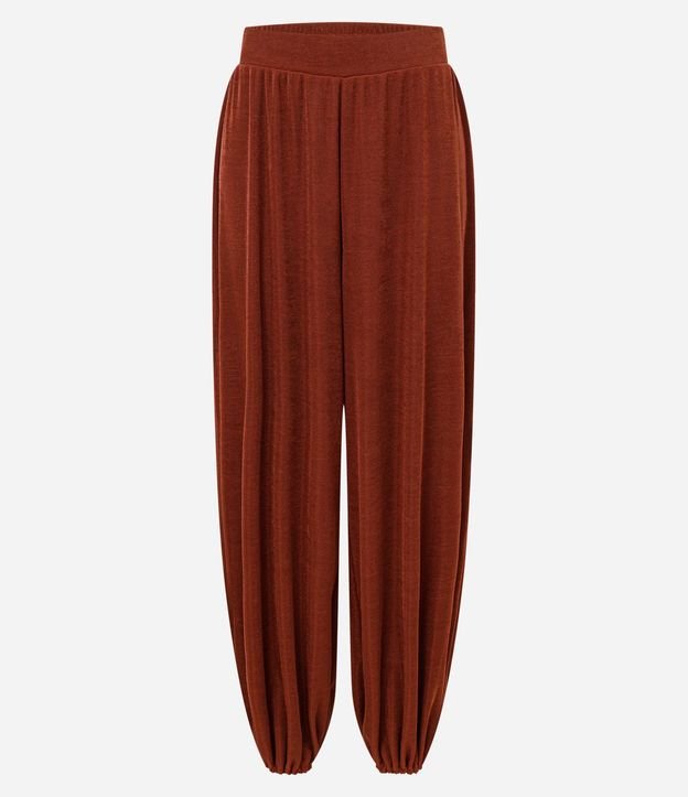 Pantalón Aladim con Leve Brillo y Cintura Ancha 6