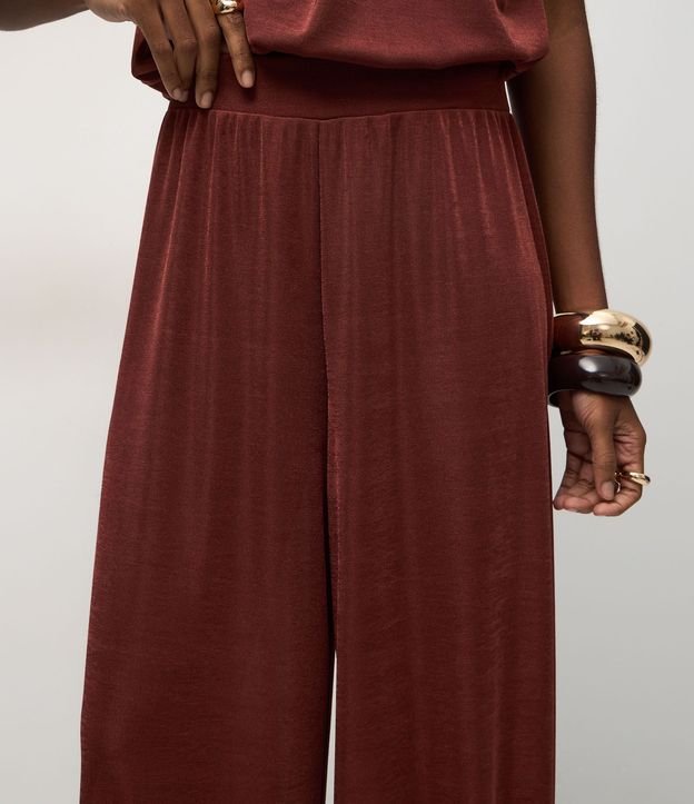 Pantalón Aladim con Leve Brillo y Cintura Ancha 4