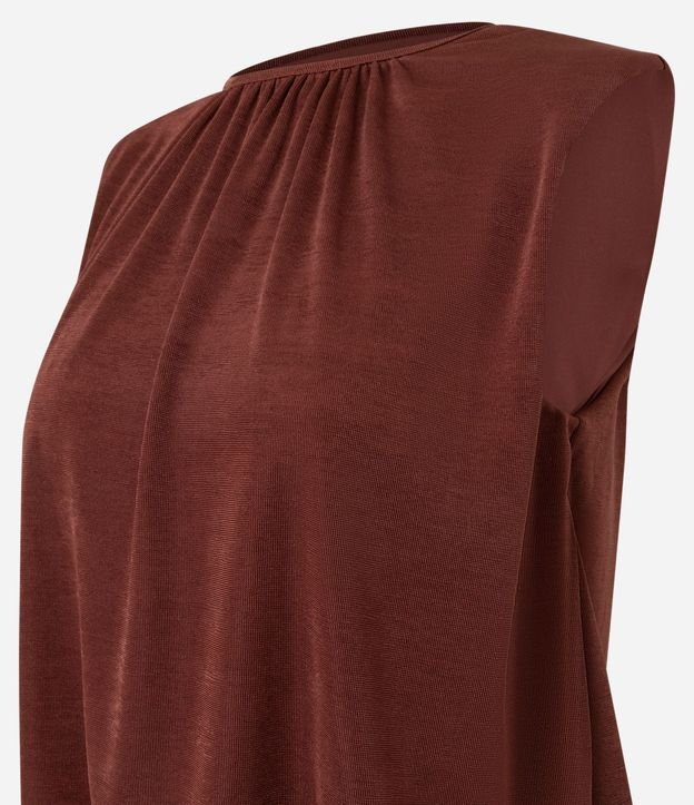 Blusa en Rib con Hombreras y Leve Brillo 6