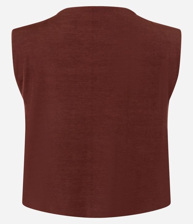 Blusa en Rib con Hombreras y Leve Brillo 7