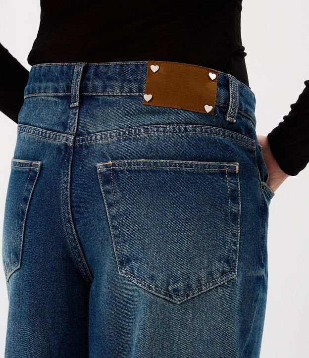 Pantalón Super Wide Jeans con Cintura Mediana 4