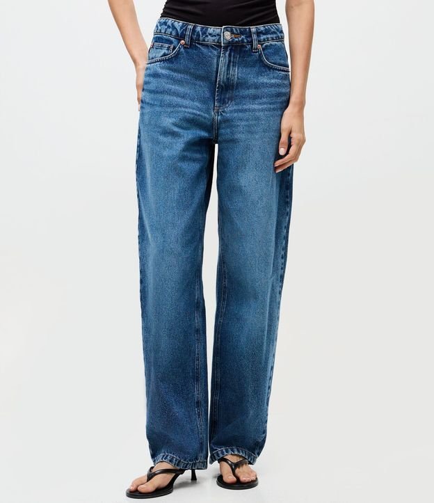Pantalón de jean Baggy con Cintura Mediana 2