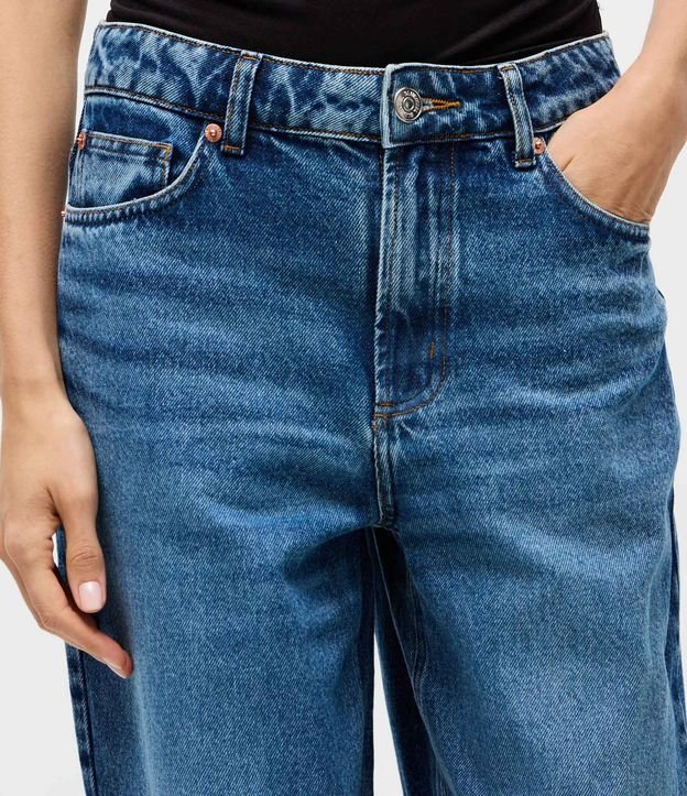 Pantalón de jean Baggy con Cintura Mediana 3