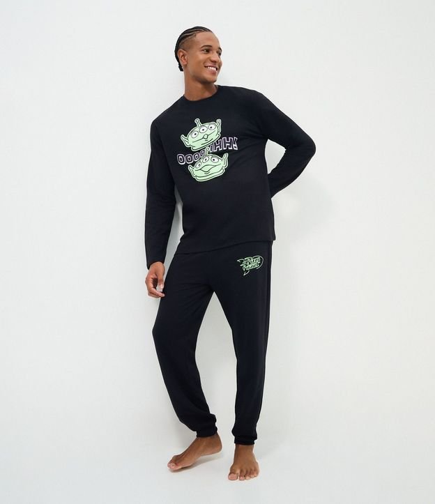 Pijama Largo con Estampado Toy Story Aliens