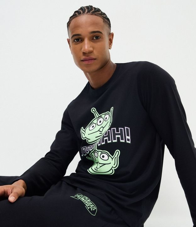 Pijama Largo con Estampado Toy Story Aliens 2