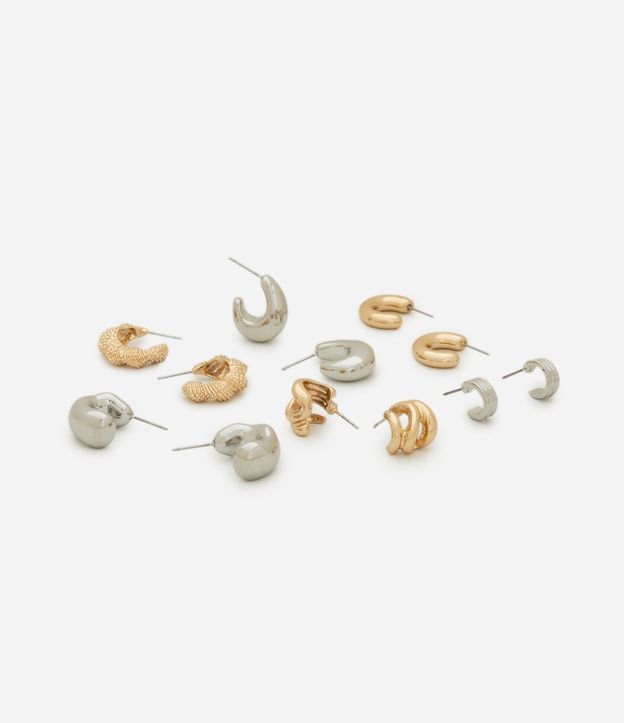 Kit 06 Argollas Metalizadas con Formatos Variados 2