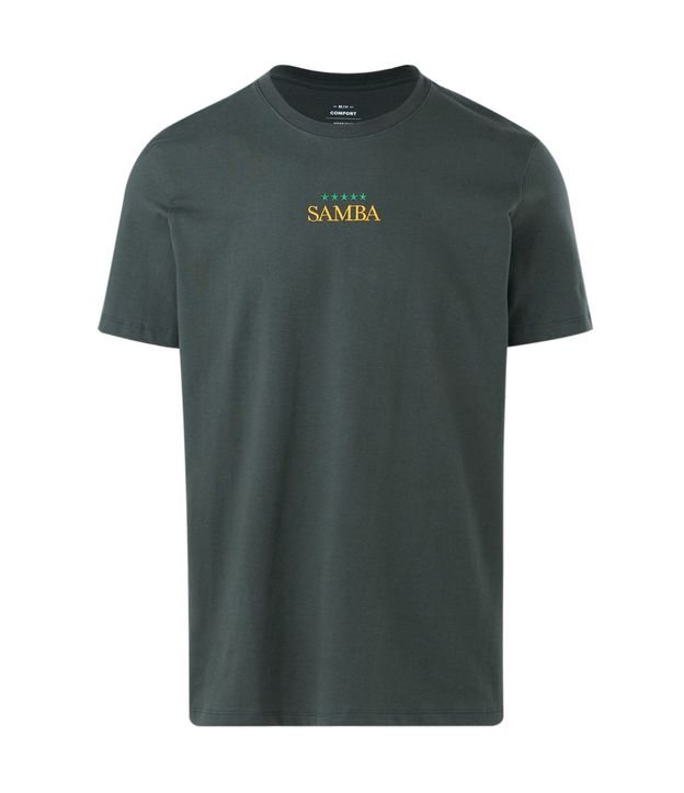 Remera Manga Corta con Bordado Samba 3