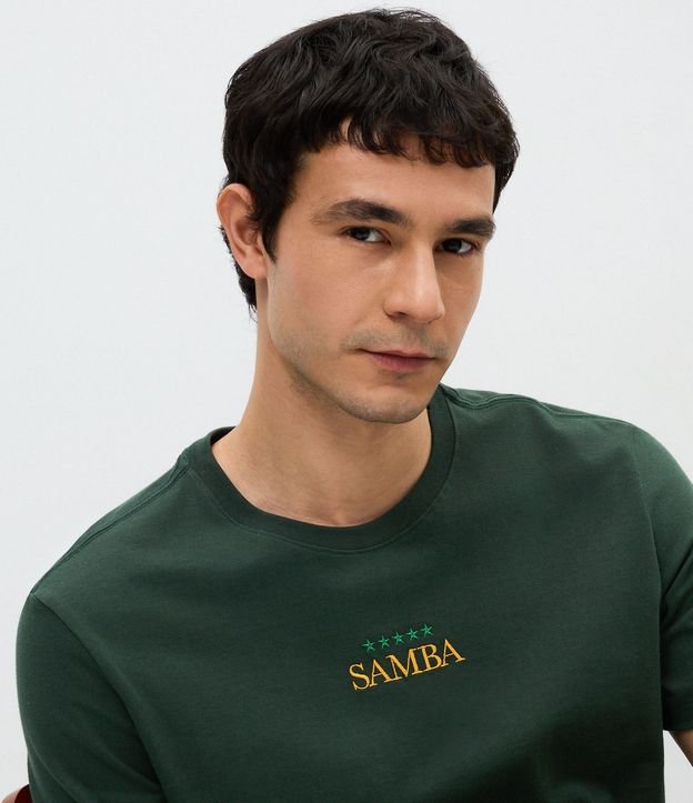 Remera Manga Corta con Bordado Samba 2