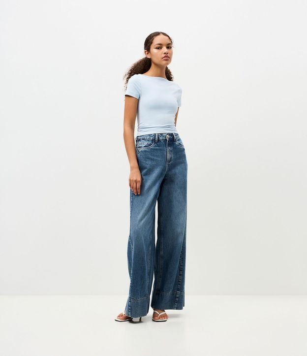 Blusa Manga Corta con Escote Canoa 3