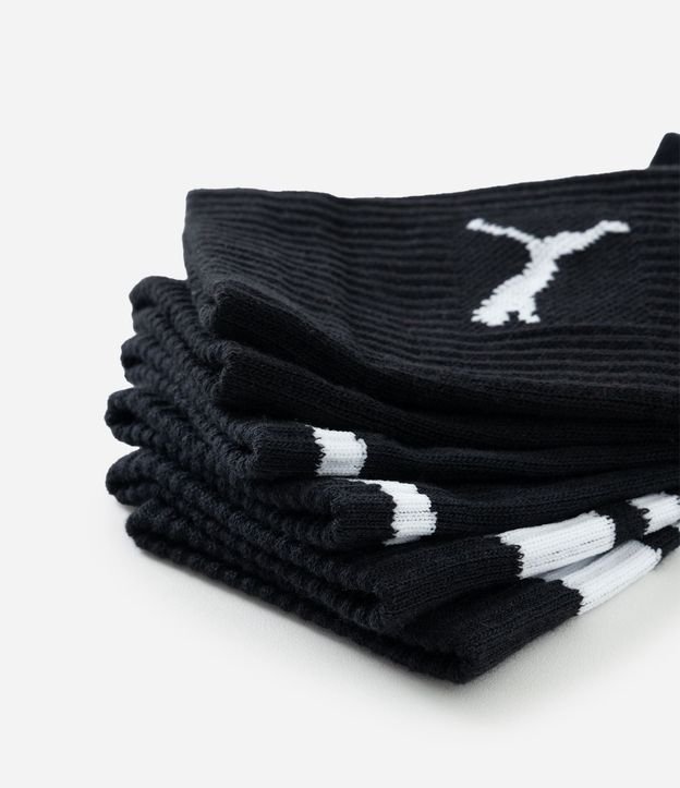 Kit 03 Medias Caña Larga Deportivas en Algodón Puma 6