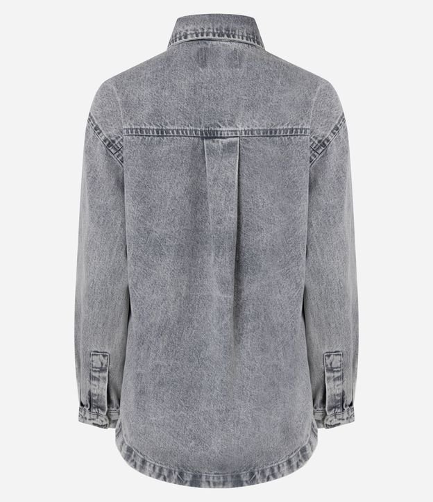 Camisa Oversized en Jeans con Botones Delanteros 2
