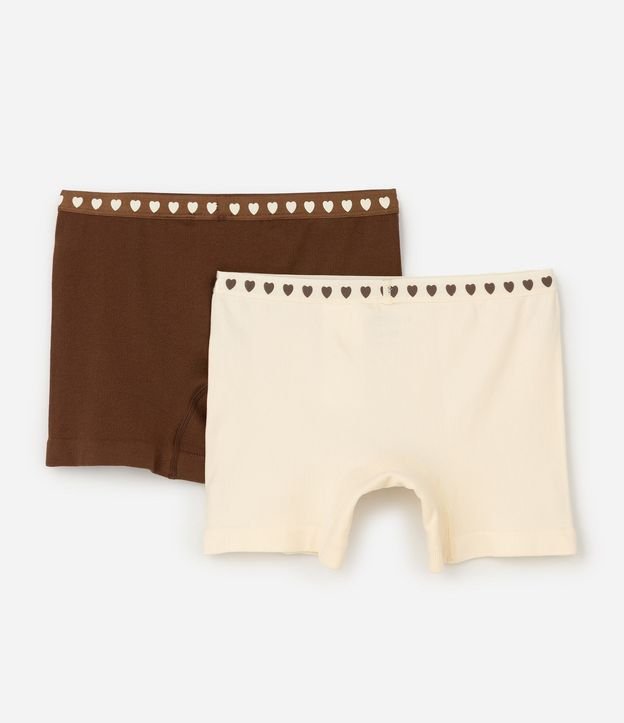 Kit 02 Bombachas Boxer Infantiles Seamless con Cintura Elástica - Talle 2 al 14 2