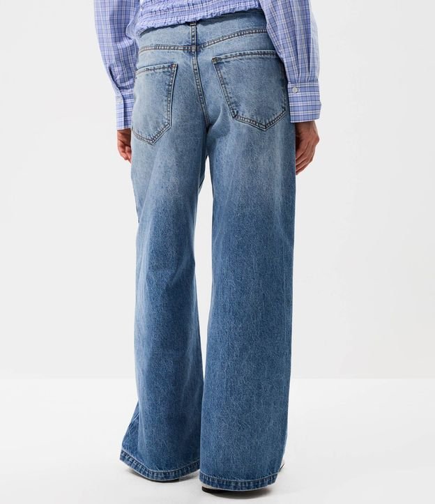 Pantalón Wide Leg en Jeans con Cintura Baja 4