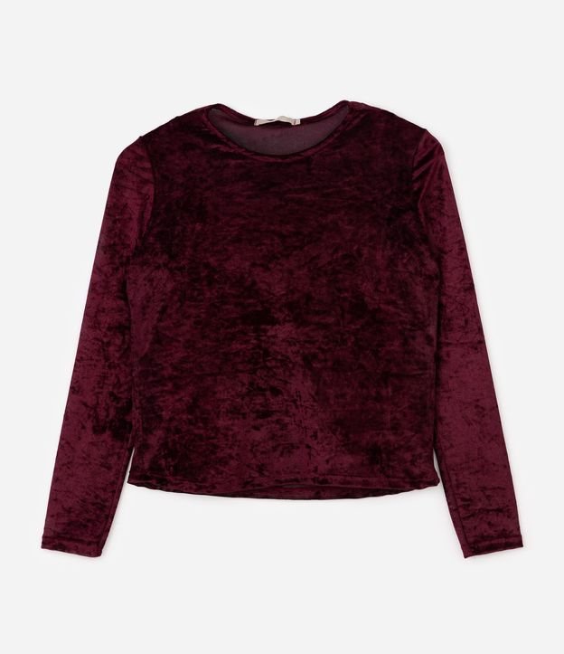Blusa Tule Velvet Manga Larga Curve & Plus Size 4