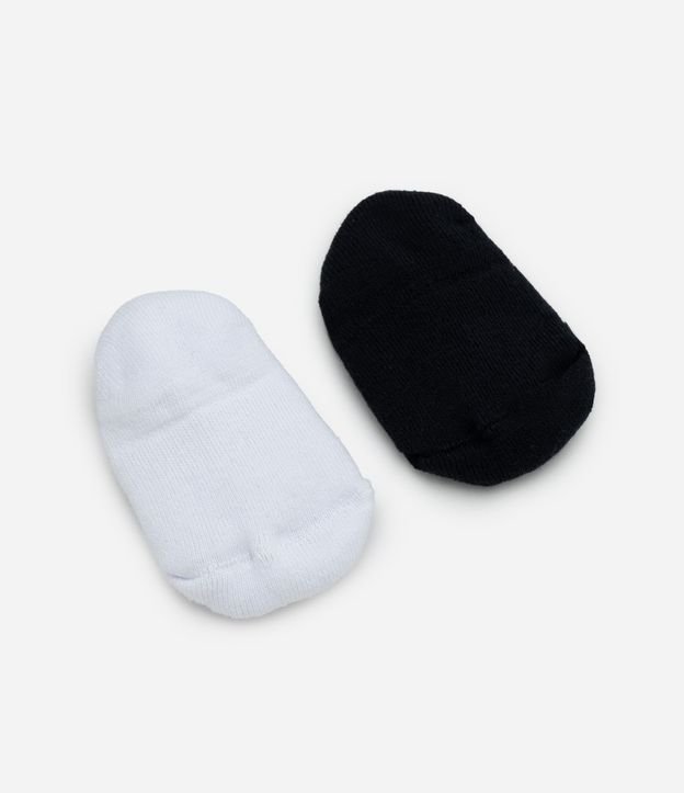 Kit 02 Medias Bebé Caña Corta con Detalle Zapatito – Talle 0 a 12 Meses 2
