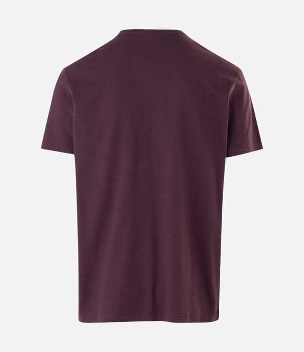 Remera Manga Corta en Algodón con Lettering Fibra Natural 5