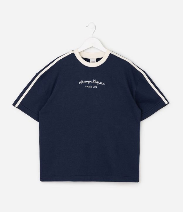 Remera Regular con Lettering en Bordado Infantil - Talle 5 a 14 años 2