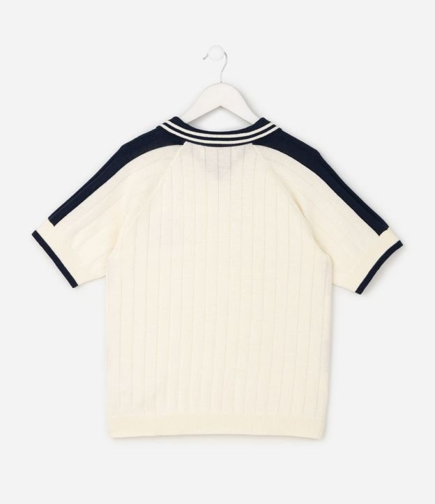Remera Infantil Relaxed con Cuello Polo y Lettering Localizado – Talle 5 a 14 años 4