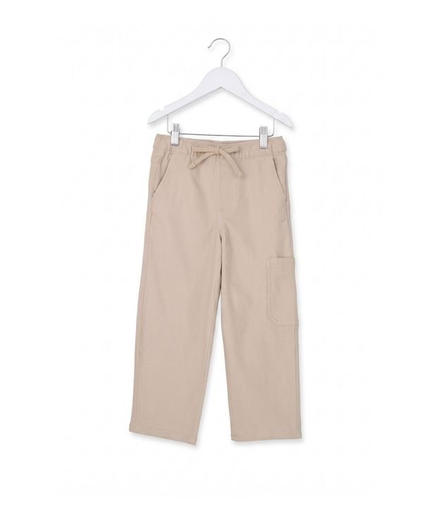 Pantalón Baggy Infantil en Algodón con Bolsillo Lateral -Talle 5 a 14 años 3