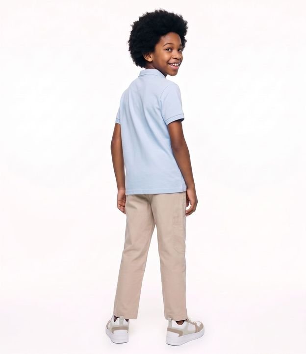 Pantalón Baggy Infantil en Algodón con Bolsillo Lateral -Talle 5 a 14 años 3