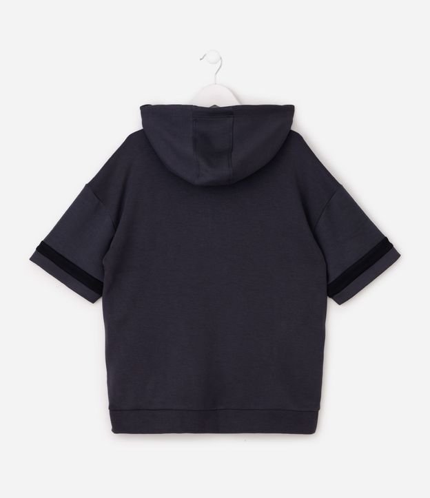 Algodón Infantil con Capucha y Cuello Alto Estampado - Talle 5 A 14 años 3
